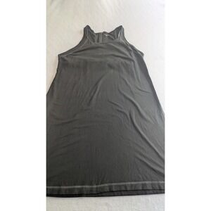 Eileen Fisher‎ Dress Large Black Performance Sleeveless Back Zip With Shelf Bra